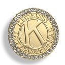 Kiwanis Round Brooch