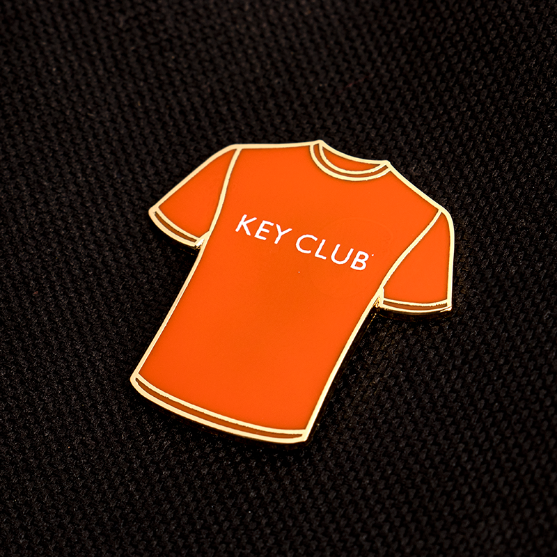 Key Club Orange Tee Pin