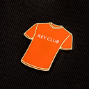 Key Club Orange Tee Pin