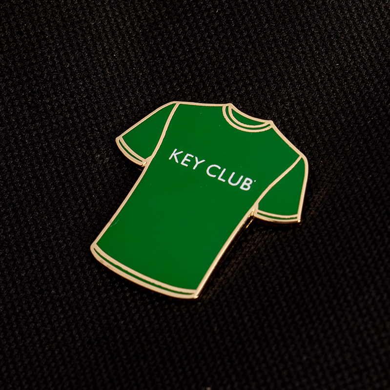 Key Club Kelly Green Tee Pin