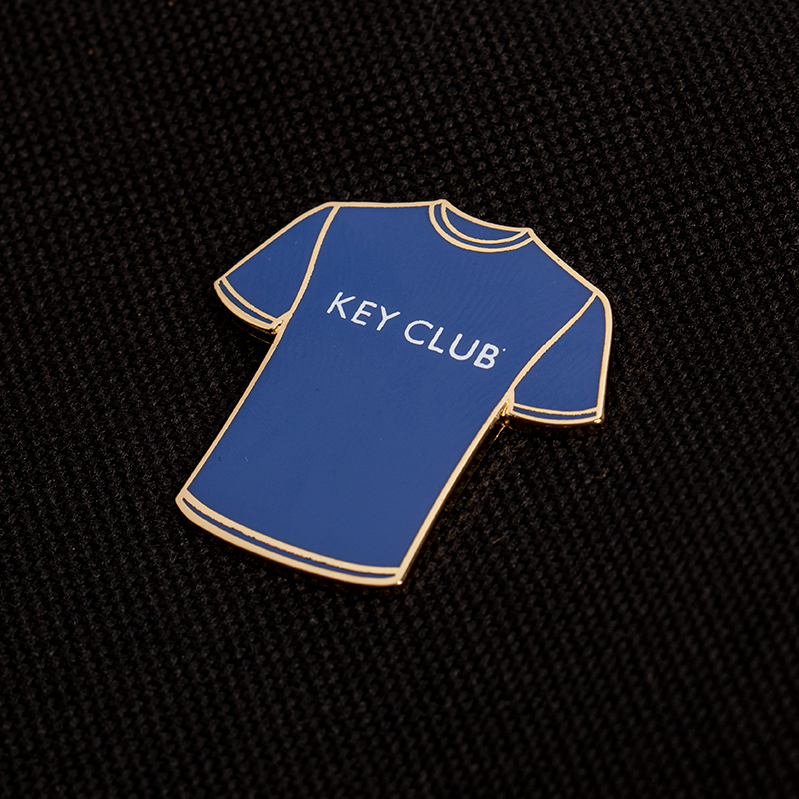 Key Club Royal Blue Tee Pin