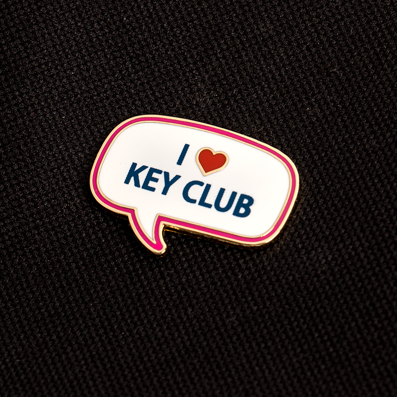 Key Club I Heart Pin