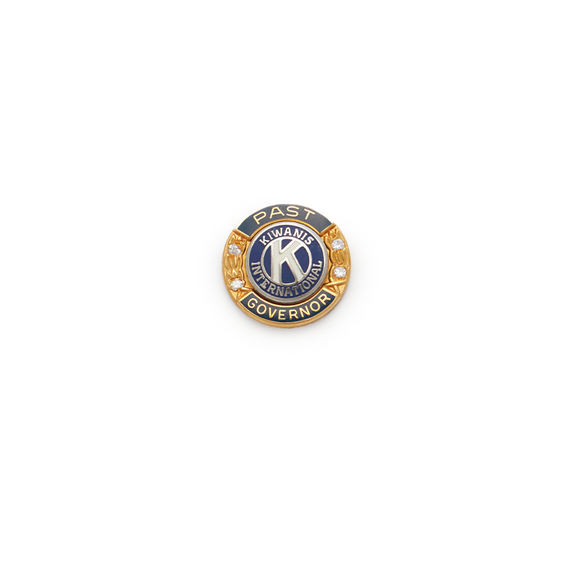Kiwanis Past District Governor Pin with Diamonds