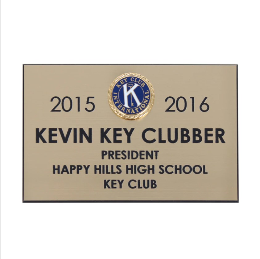 Key Club Gold Badge, Bulldog Clip