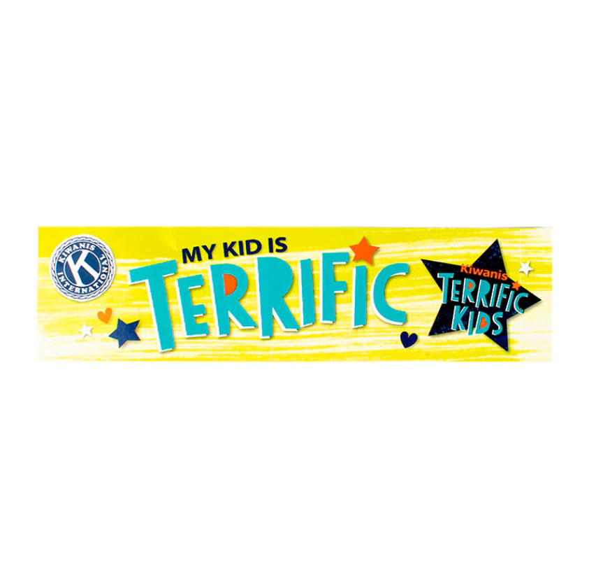 Kiwanis Terrific Kids Bumper Sticker