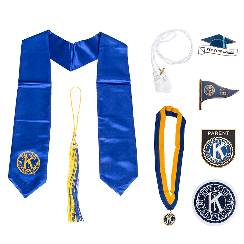 Key Club Ultimate Bundle #2 (Blue Stole, White Cord)