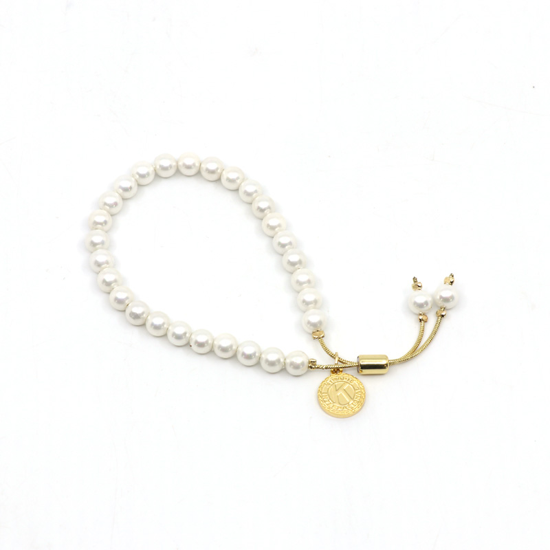 Kiwanis Pearl Slider Bracelet