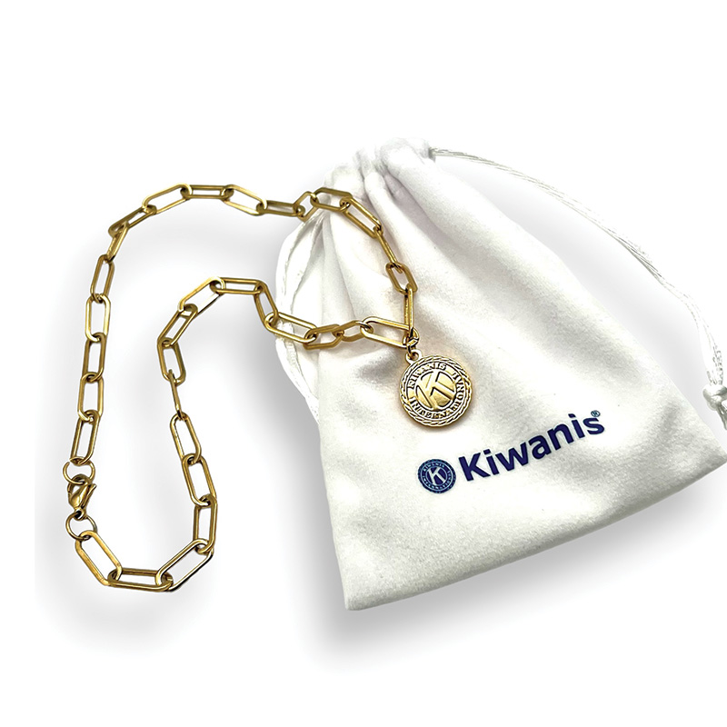 Kiwanis Paperclip Necklace