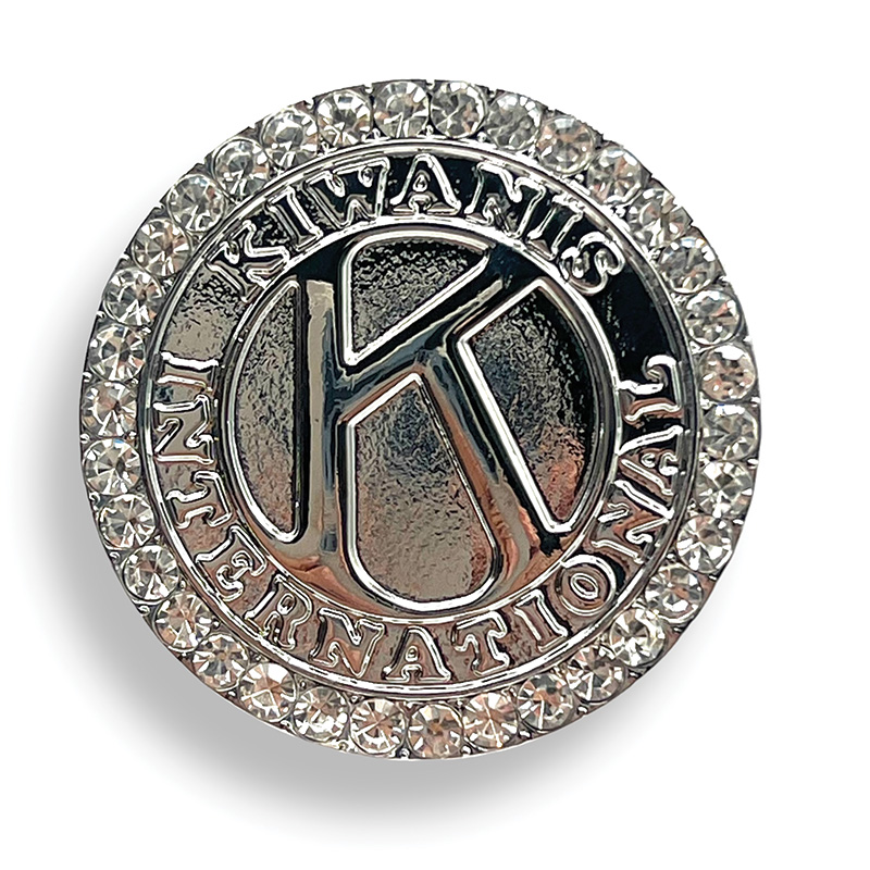 Kiwanis Round Brooch