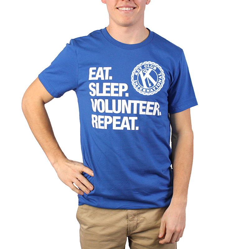 Key Club Eat. Sleep. Volunteer. Repeat. T-Shirt