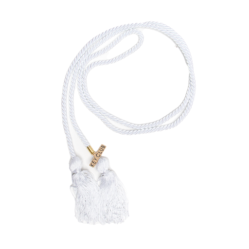 [KEY-0074] Key Club Graduation Cord (White)