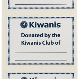 [KIW-0623] Kiwanis Donation Labels - Pack of 25