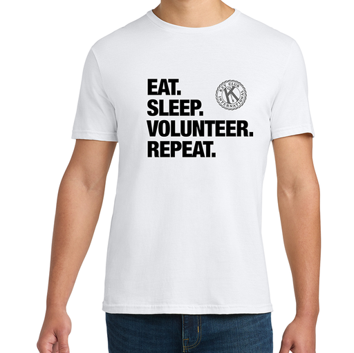Key Club Eat. Sleep. Volunteer. Repeat T-Shirt