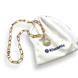 [KIW-1135] Kiwanis Paperclip Necklace