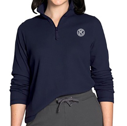Kiwanis Women's Waffle 1/4 Zip Pullover