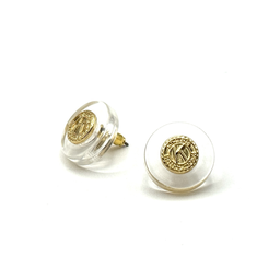 [KIW-9556] Kiwanis Seal Clear Acrylic Studs
