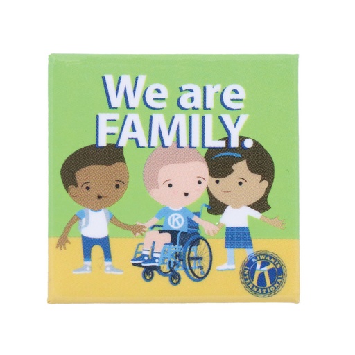 [KIW-9579] Kiwanis We Are Family Button