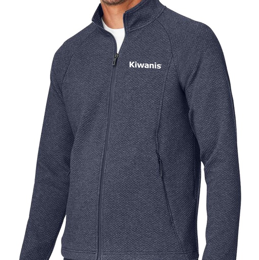Kiwanis Spirit Textured Full Zip Men's Jacket