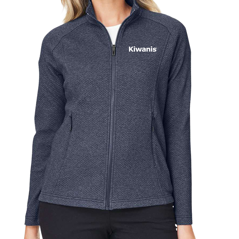 Kiwanis Spirit Textured Full Zip Women's Jacket
