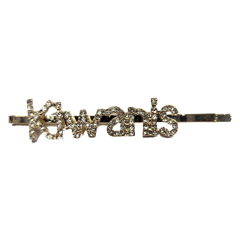 Kiwanis Rhinestone hair pin