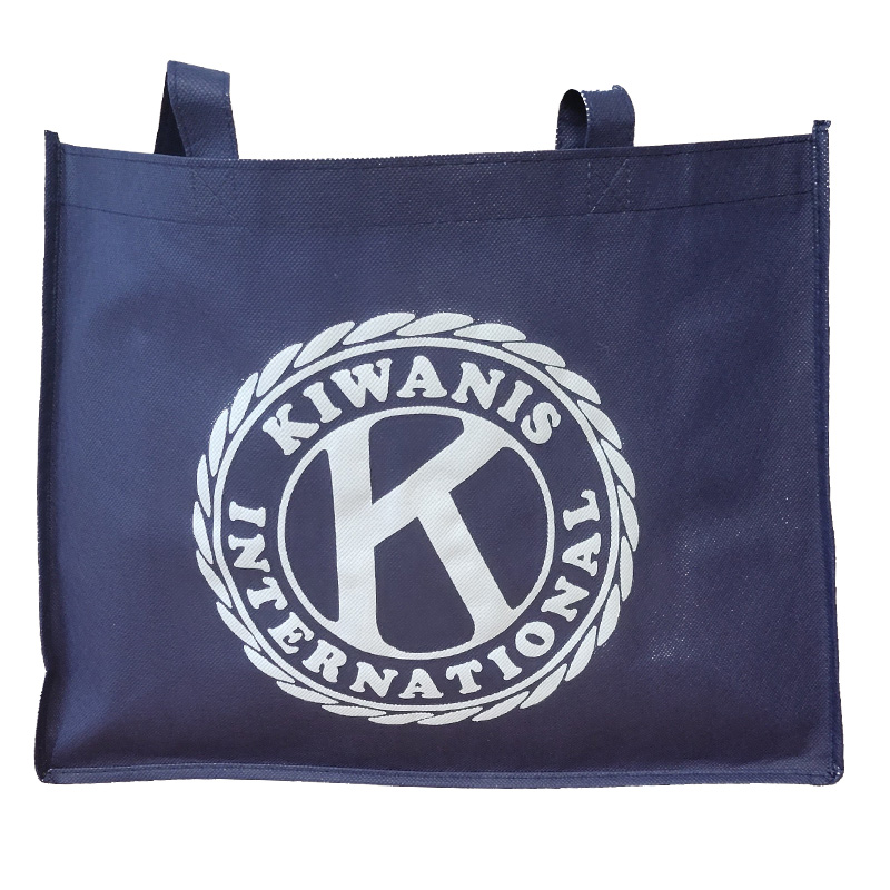 Kiwanis Navy Tote with side pockets