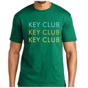 Key Club Triple Logo Tee