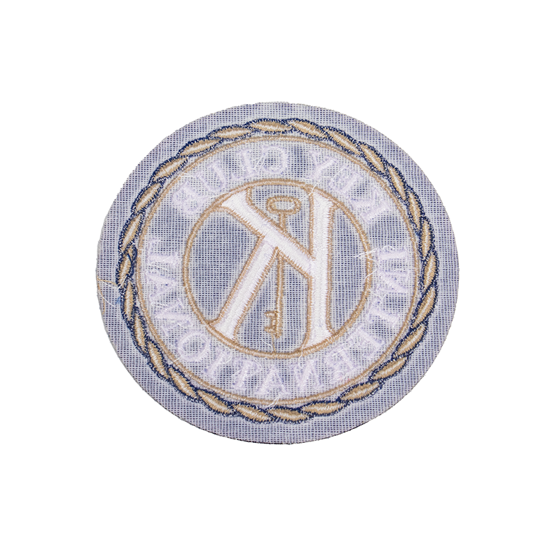 4 Inch Round Emblem Embroidered