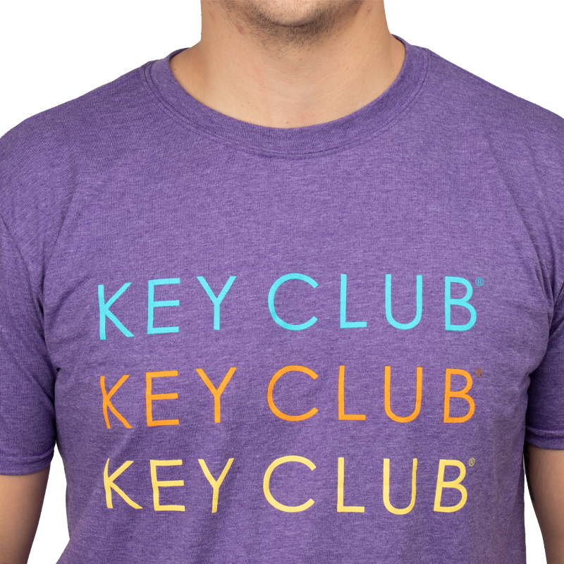 Key Club Triple Logo Tee