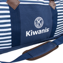 Navy Striped Weekender Tote