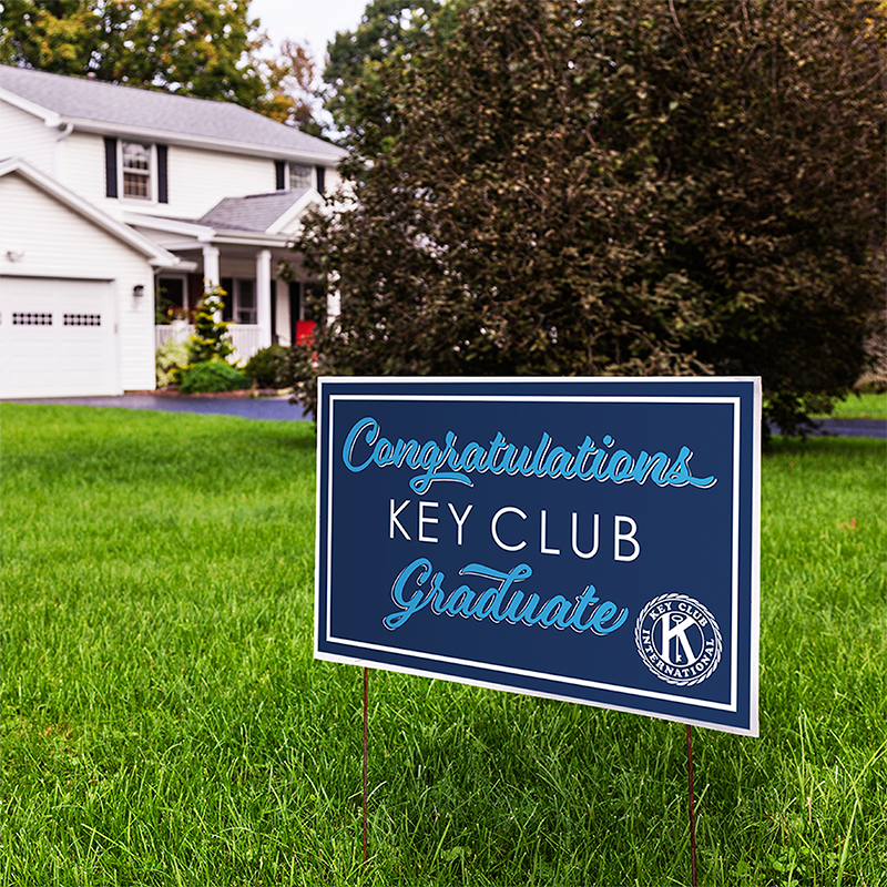 Key Club Graduation Signs