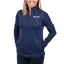 Under Armour Ladies Blue Qualifier Hybrid Quarter Zip