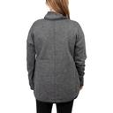 Sport-Tek Ladies Grey Triumph Cowl Neck Pullover