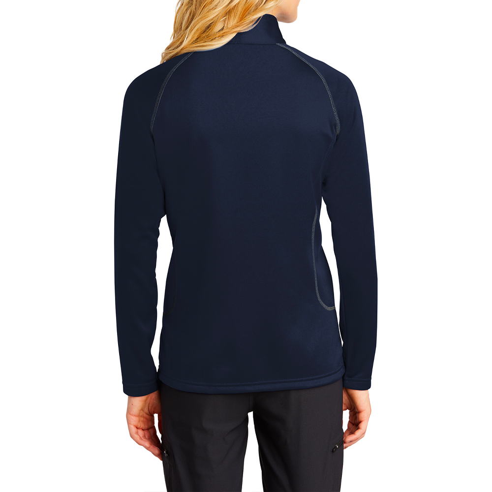 Eddie Bauer Ladies Navy Smooth Fleece 1/2 Zip | Kiwanis Family Products