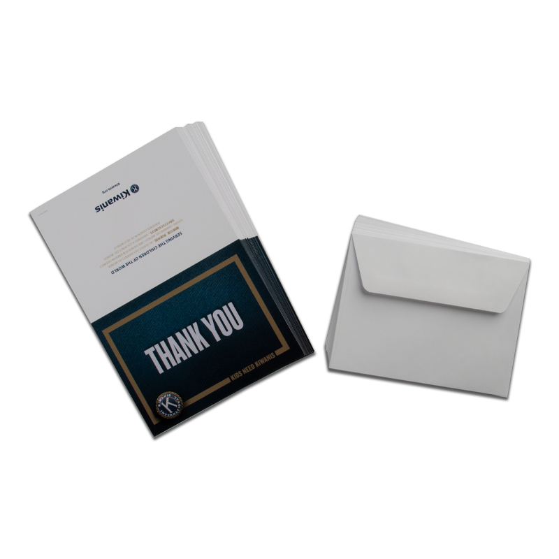 25 Kiwanis-Branded Thank You Notes - Pack of 25