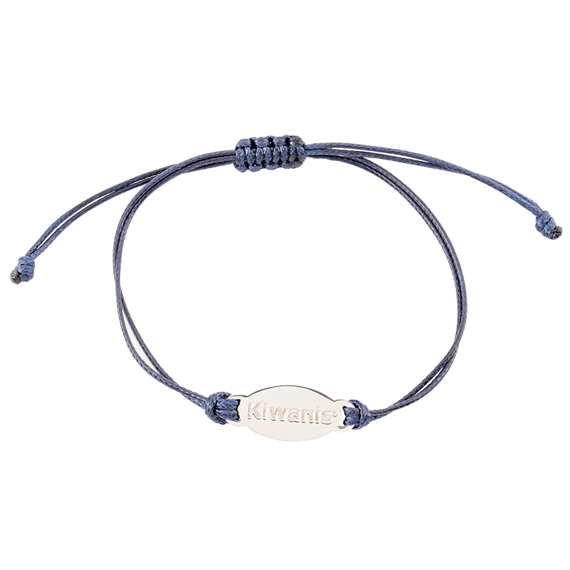 Kiwanis Adjustable Cord Bracelet