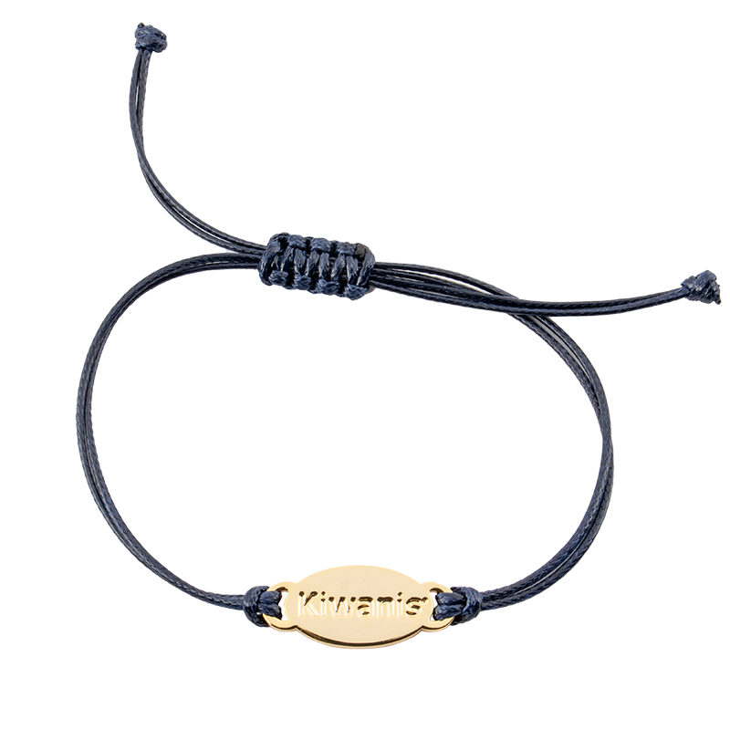 Kiwanis Adjustable Cord Bracelet