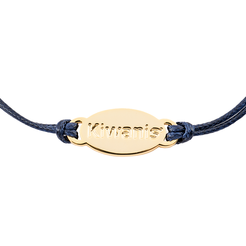 Kiwanis Adjustable Cord Bracelet