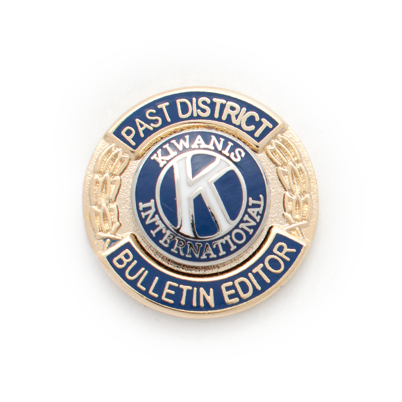 Kiwanis Past District Bulletin Editor Pin