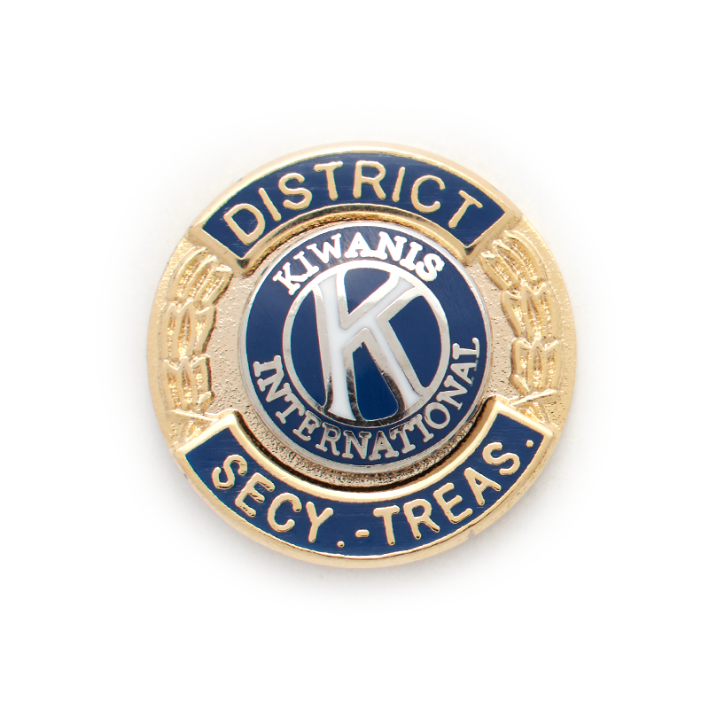 Kiwanis District Secretary-Treasurer Pin