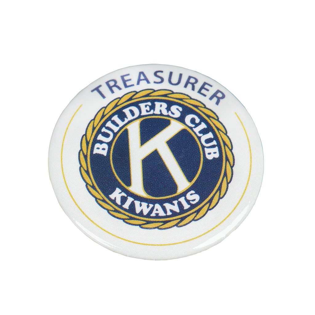 Builders Club Treasurer Button