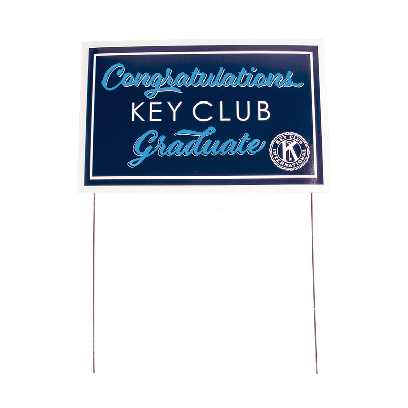 Key Club Graduation Signs/ with Stand