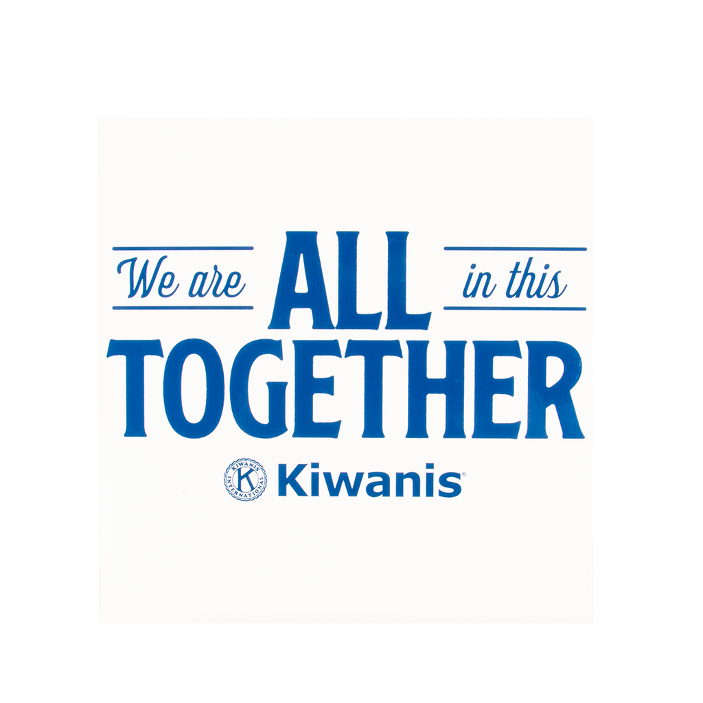 Kiwanis Together Window Cling