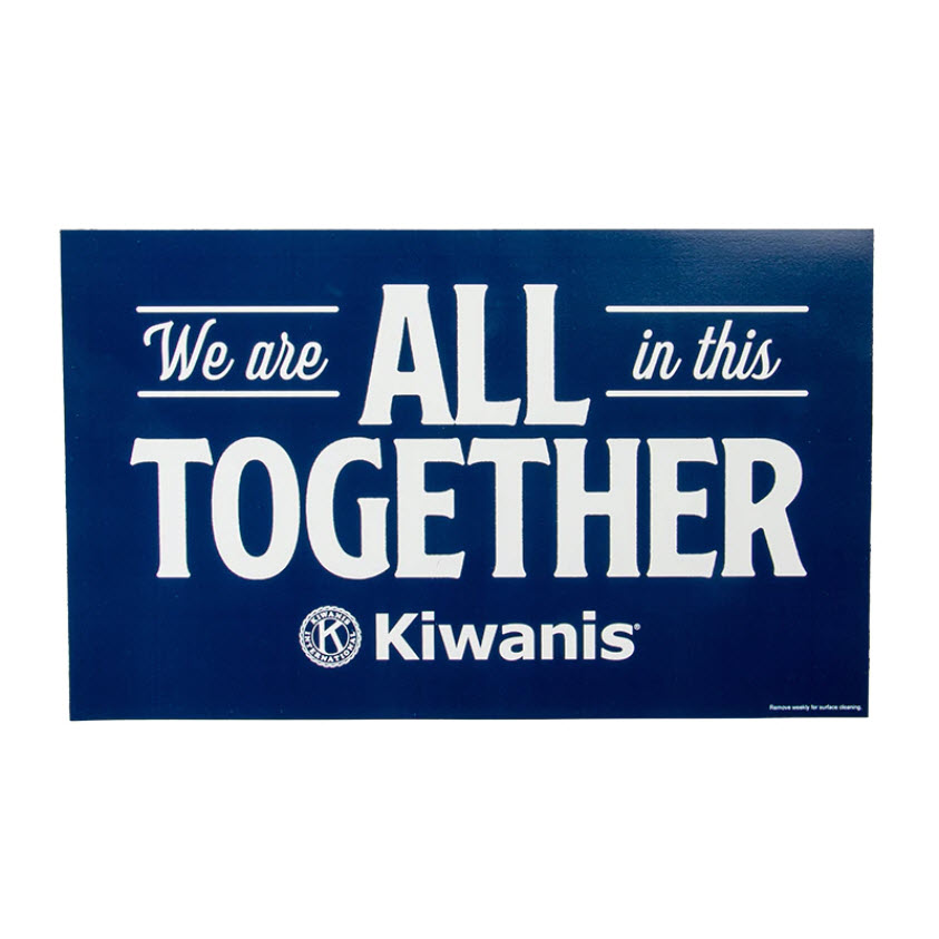 Kiwanis We Are All in This Together Car Magnet