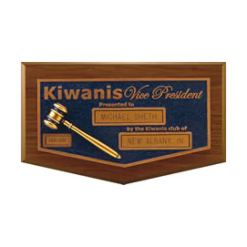 Blue Vice President Plaque