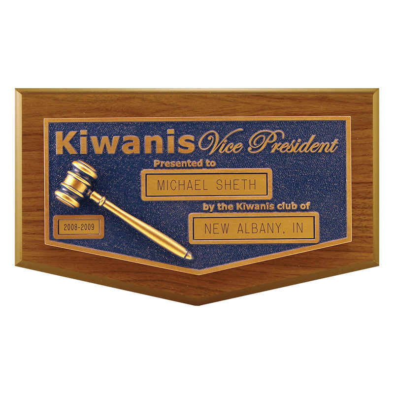 Blue Vice President Plaque