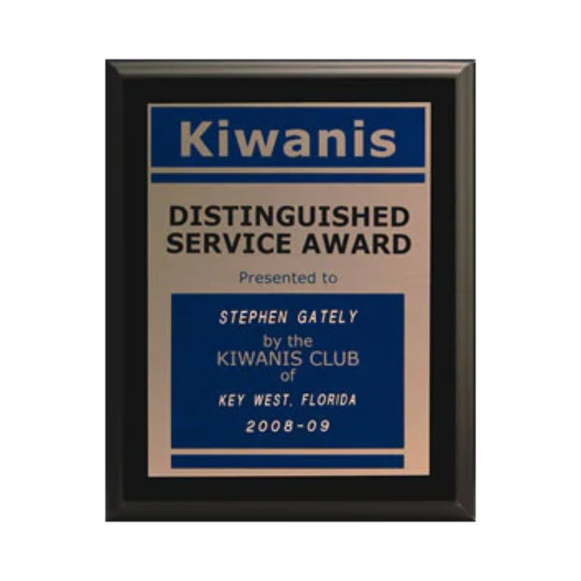 Kiwanis Distinguished Service Plaque