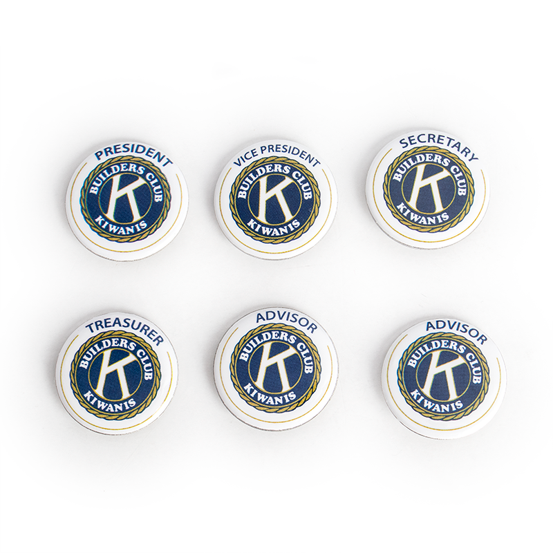 Builders Club Officer Buttons - Pack of 6