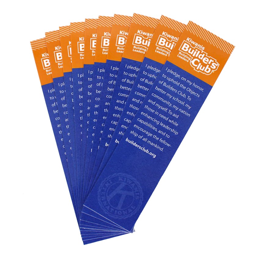 Builders Club Pledge Bookmark - Pack of 10