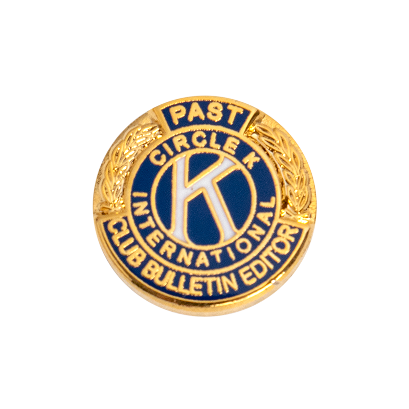 Circle K Past Club Bulletin Editor Pin