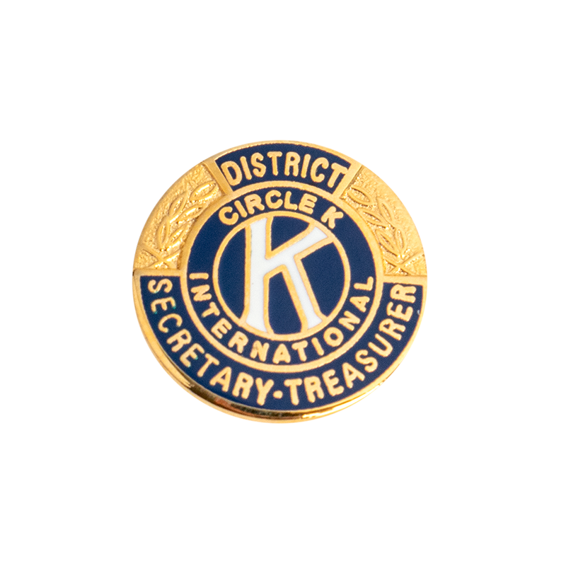 Circle K District Secretary-Treasurer Pin
